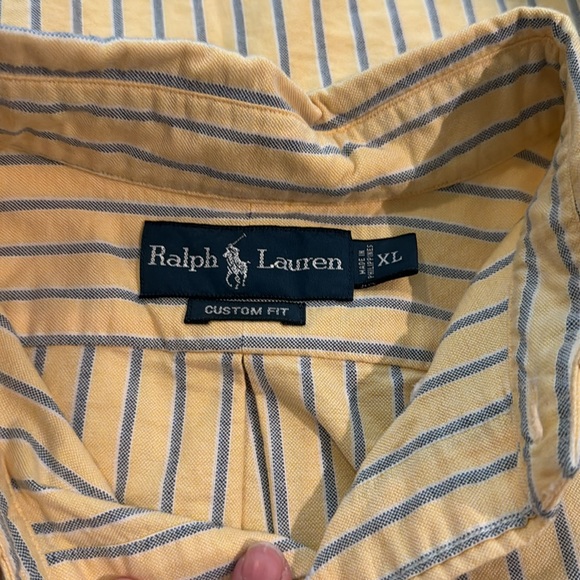 Yellow and Blue Ralph Lauren Dress Shirt - Picture 3 of 3